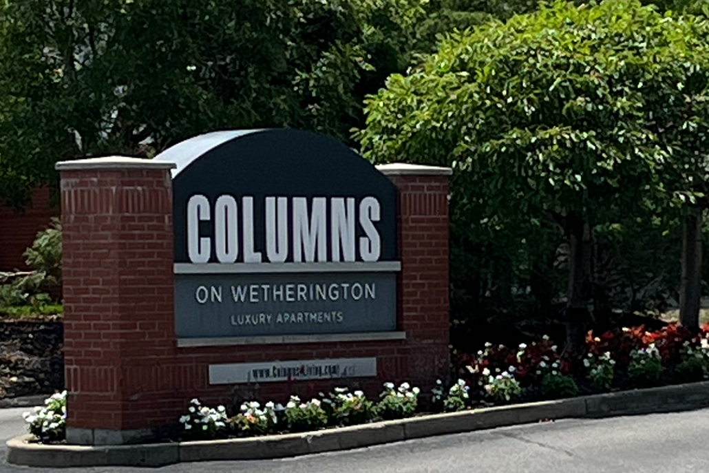 Columns Entrance Sign