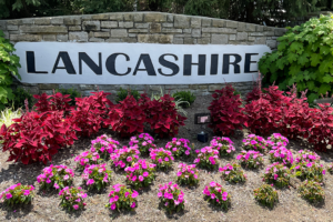 Lancashire Entrance Sign close-up