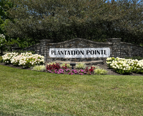 Plantation Pointe Entrance at Mt Zion Rd